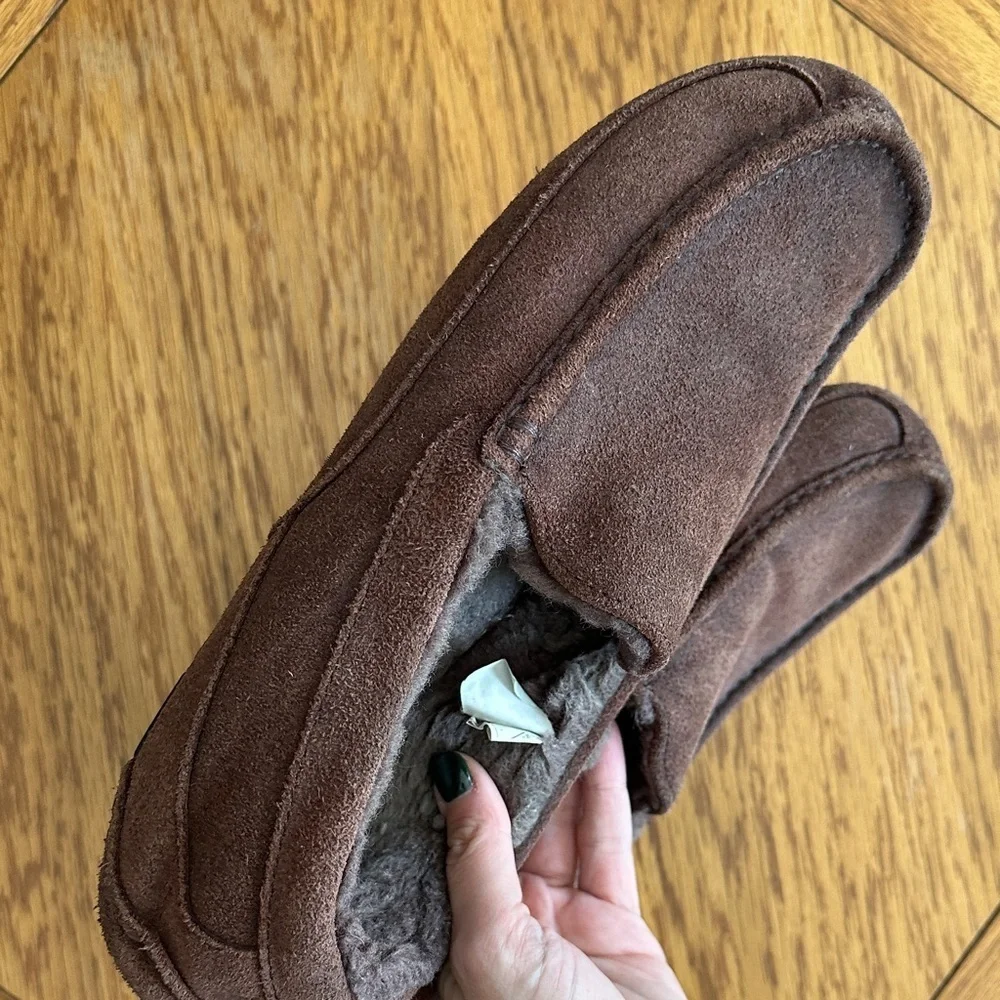 *UGG* Men's Chocolate Suede Slip-Ons Size 12
